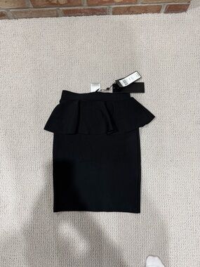 BCBG Max Azria Malisa Peplum Skirt NWT NEW XXS